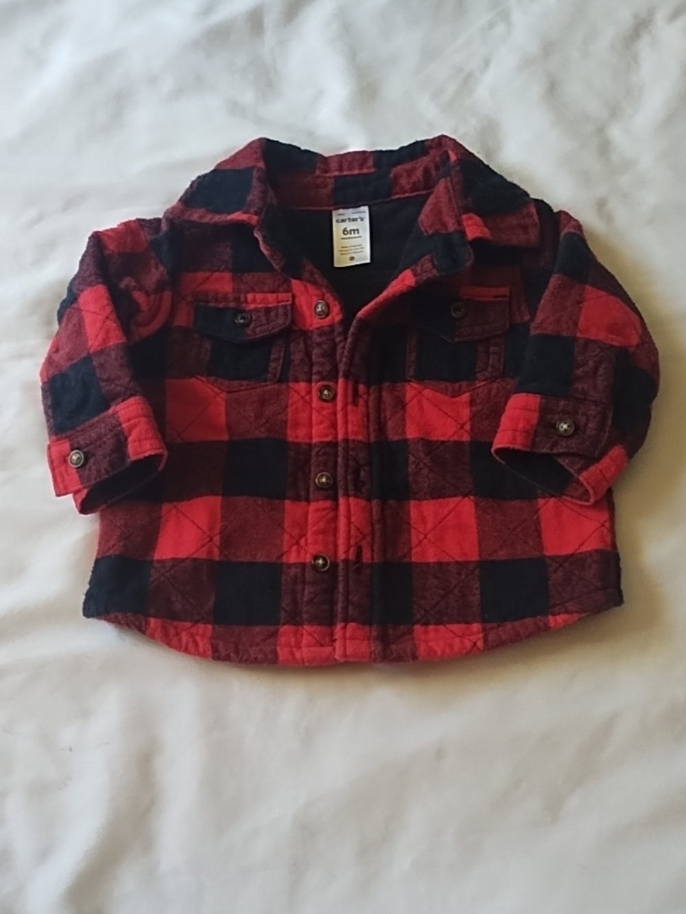 Carter's Baby Quilted Flannel Jacket 6mos